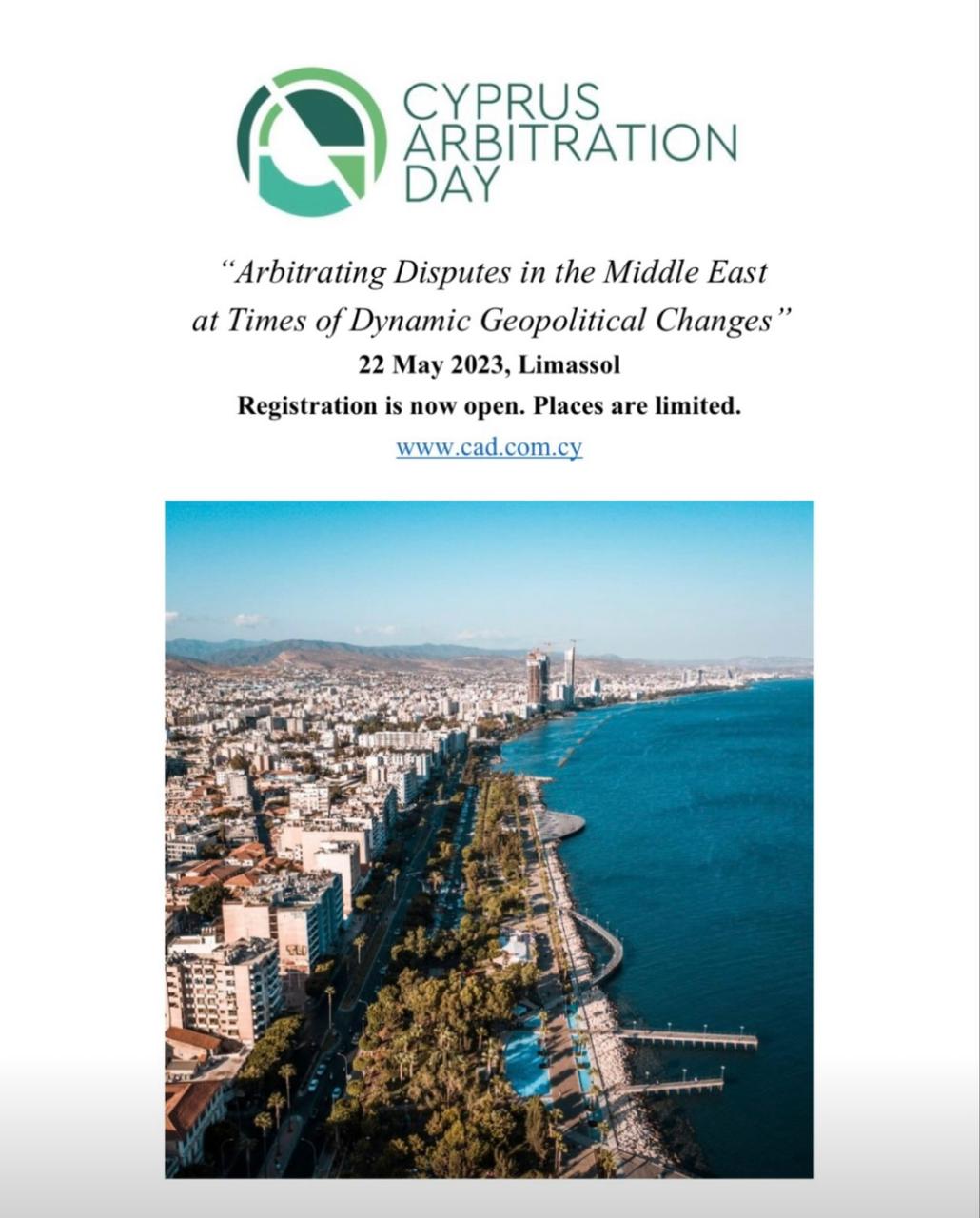 Cyprus Arbitration Day – Arbitrating Disputes in the Middle East at Times of Dynamic Geopolitical Changes