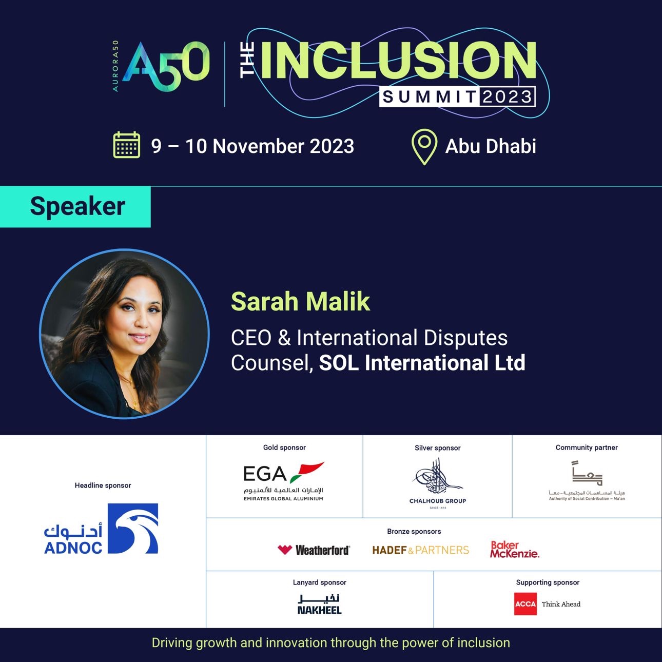 The Inclusion Summit 2023 – Aurora 50