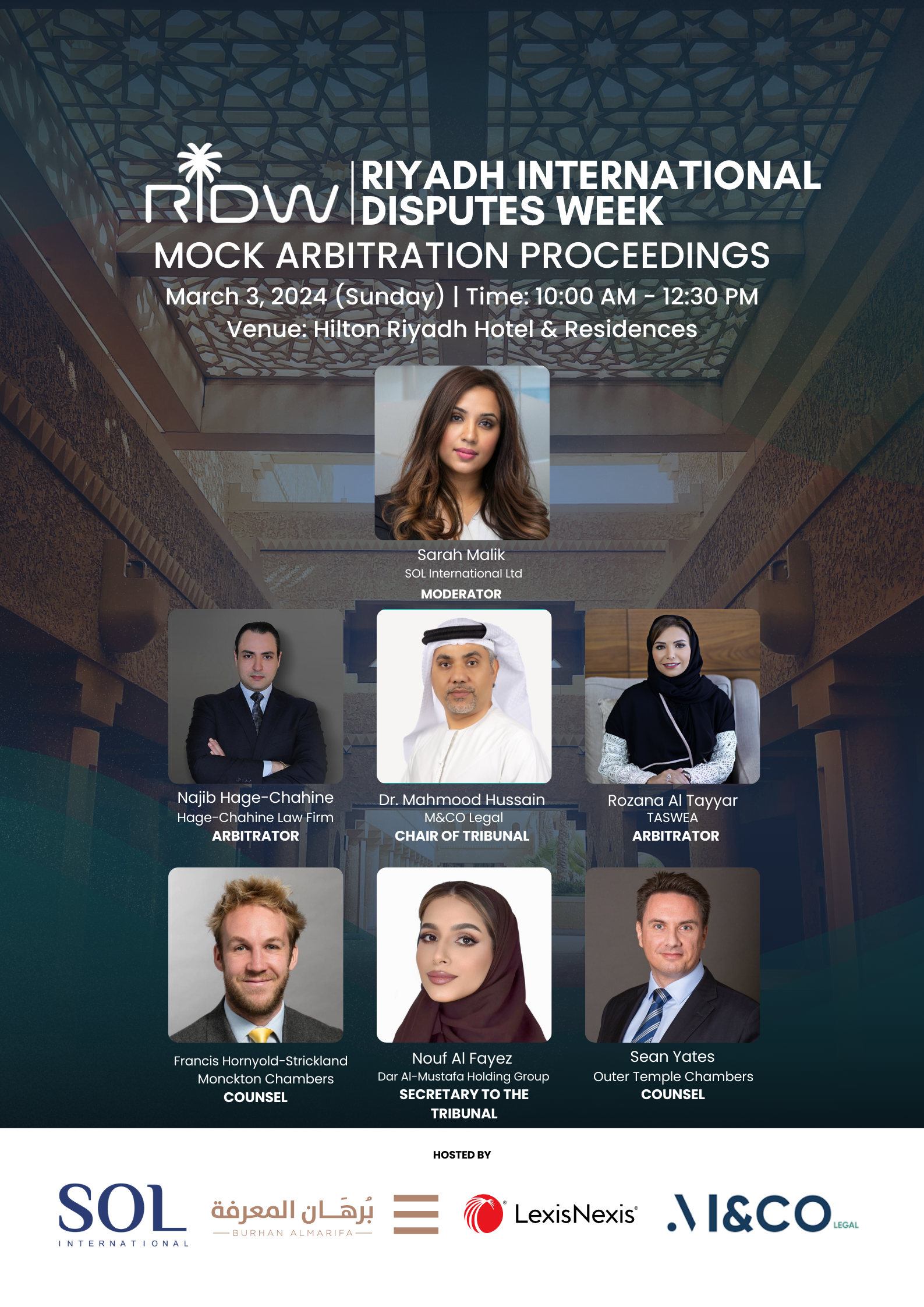 Riyadh International Disputes Week – Mock Arbitration Proceedings