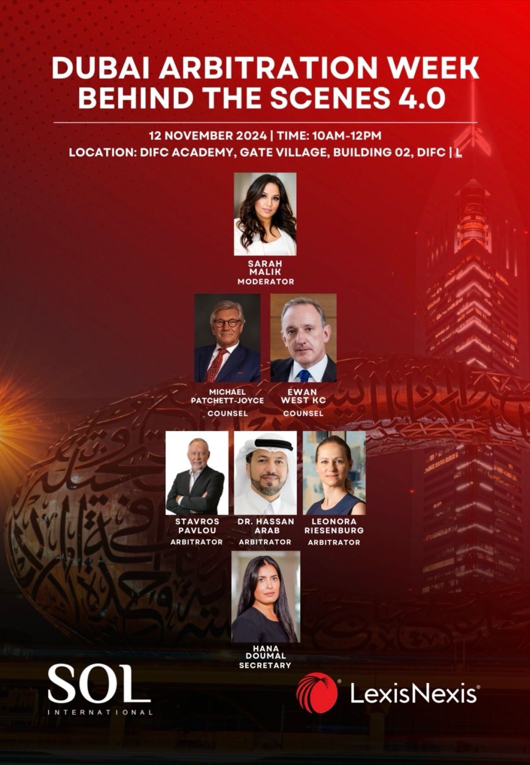 Behind the Scenes 4.0 – Dubai Arbitration week
