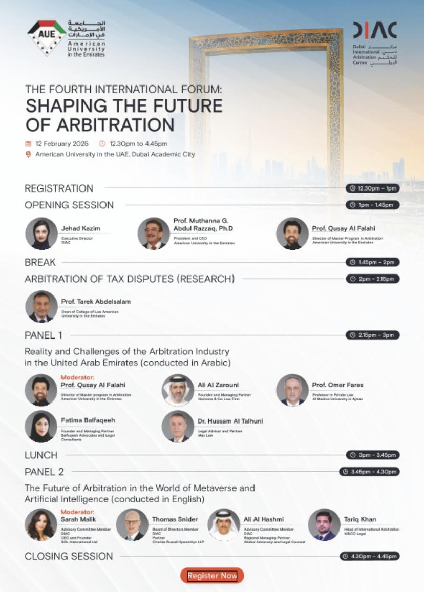 The Fourth International Forum: Shaping the Future of Arbitration